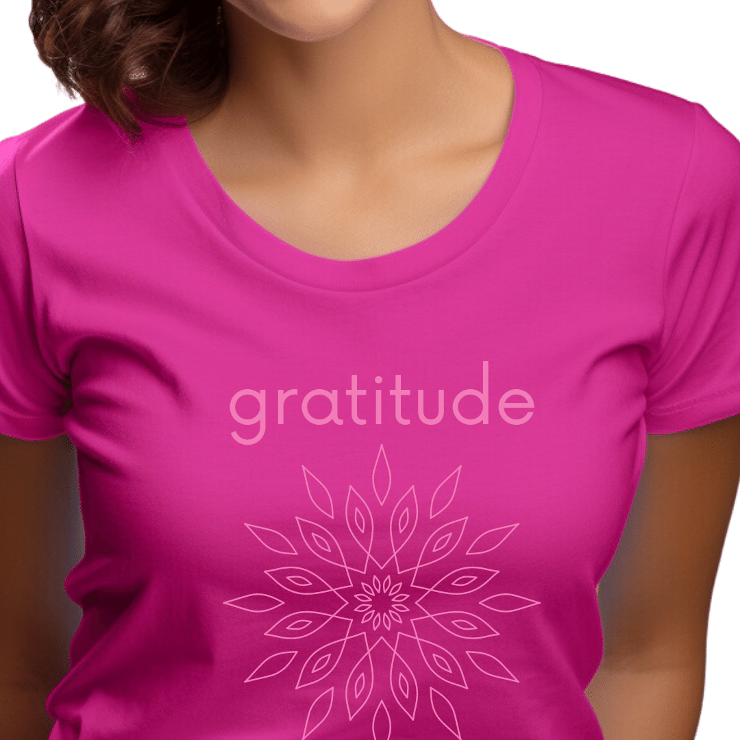 Gratitude Tee: Soft, Comfortable and Inspiring—Blush - A Beautiful Fix