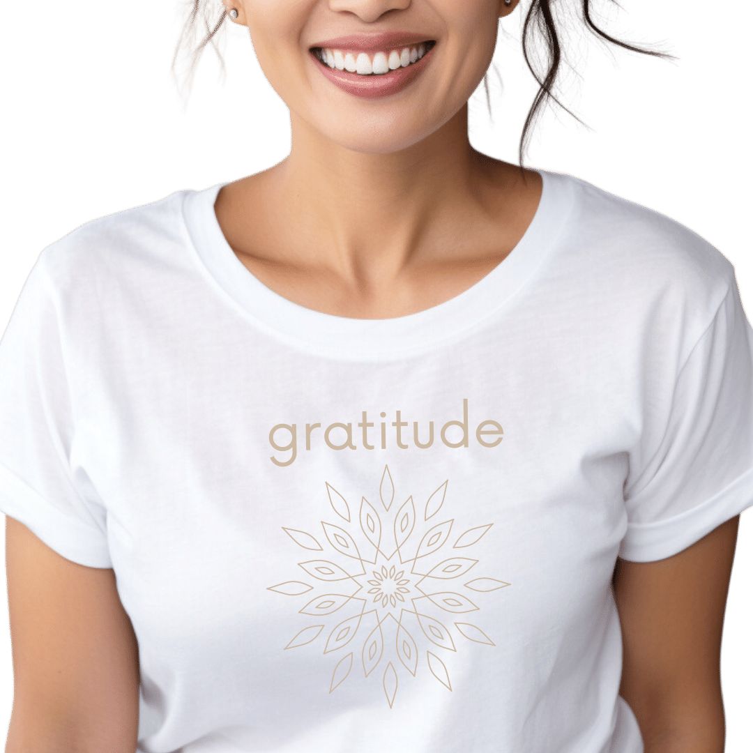 Gratitude Tee: Soft, Comfortable and Inspiring—White - A Beautiful Fix