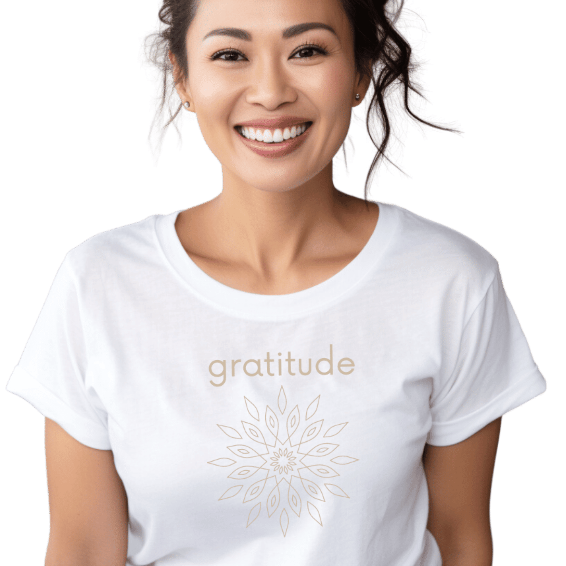 Gratitude Tee: Soft, Comfortable and Inspiring—White - A Beautiful Fix