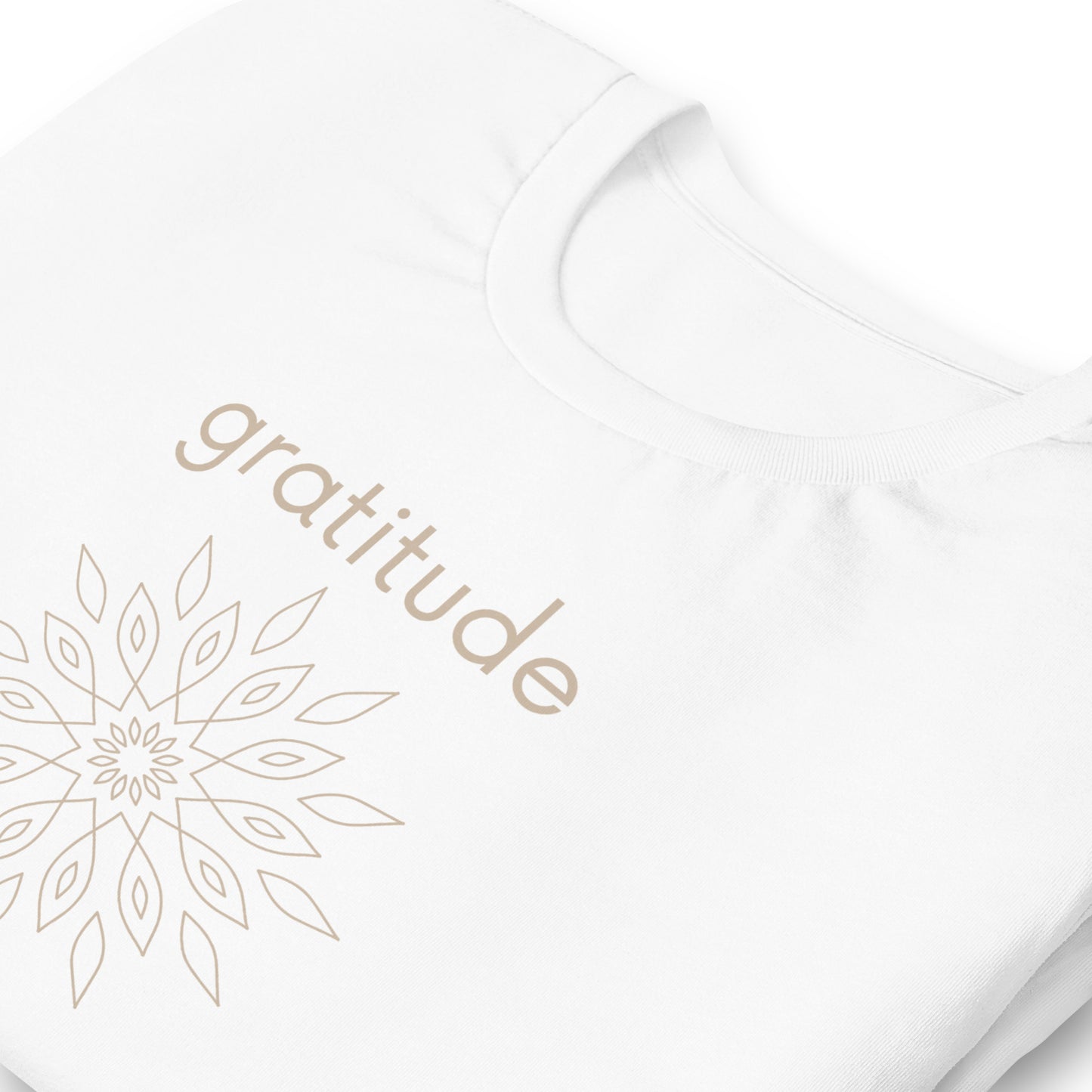 Gratitude Tee: Soft, Comfortable and Inspiring—White